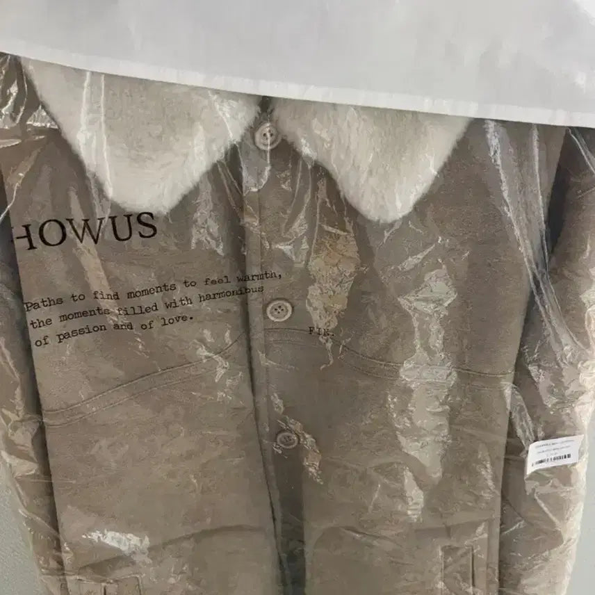 [BUNJANG] HOWUS Reversible Sheepskin Coat Cream / 호와스 리버시블 반프 무스탕 크림