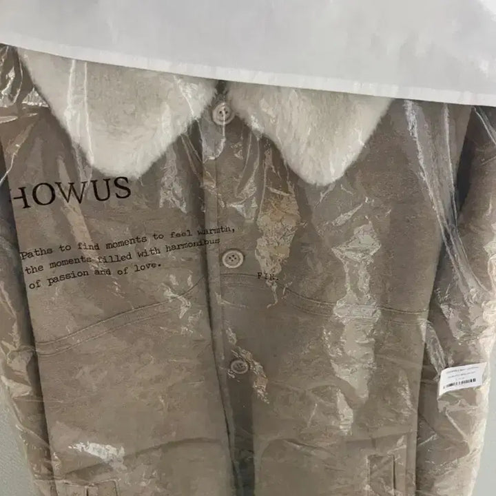 [BUNJANG] HOWUS Reversible Sheepskin Coat Cream / 호와스 리버시블 반프 무스탕 크림