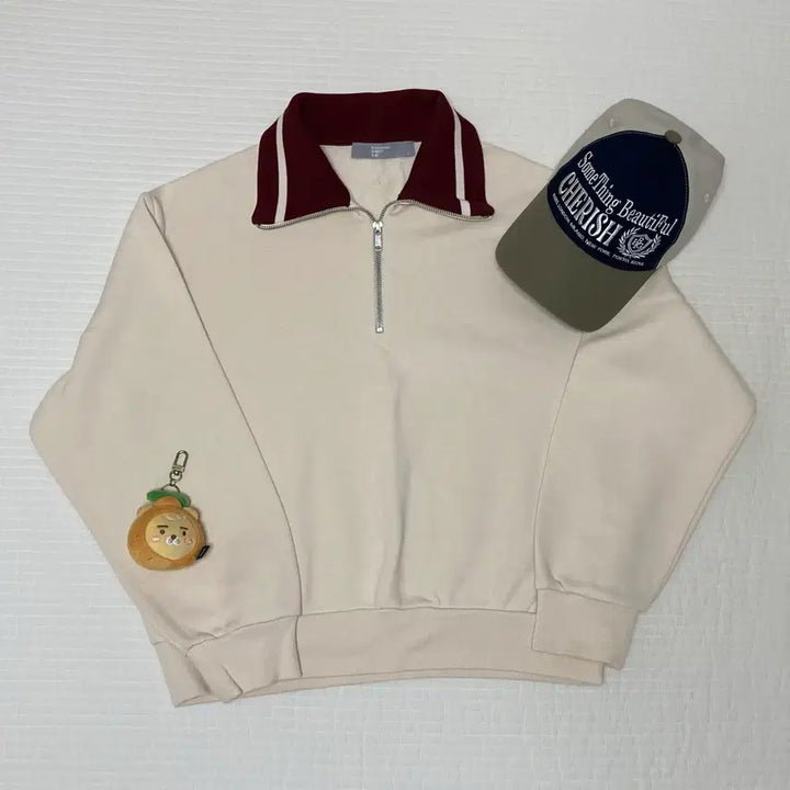 [BUNJANG] 8seconds Collar Neck Quarter Zip-up Sweatshirt / 에잇세컨즈 카라넥 쿼터집업 맨투맨