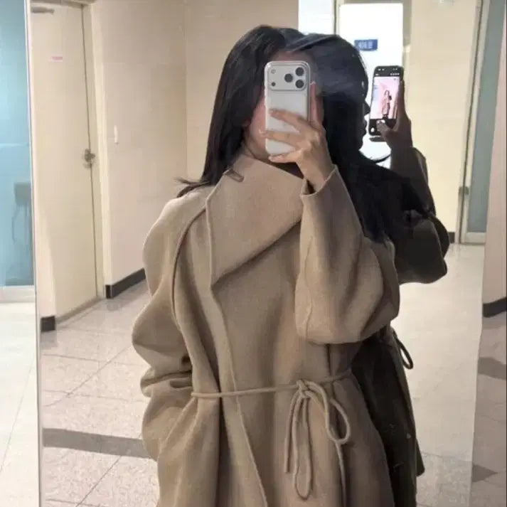[BUNJANG] LE17SEPTEMBRE COWL NECK RAGLAN HANDMADE HALF COAT / 르917 COWL NECK RAGLAN HANDMADE HALF COAT