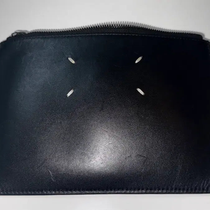 [BUNJANG] Maison Margiela Genuine Leather Pouch - Black / 메종 마르지엘라 정품 레더 파우치-블랙