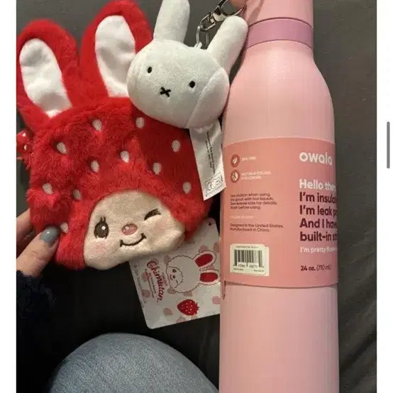 [BUNJANG] Monchhichi Strawberry Coin Purse Pouch / 몬치치 스트로베리 동전지갑 (몬치치걸 딸기 파우치)