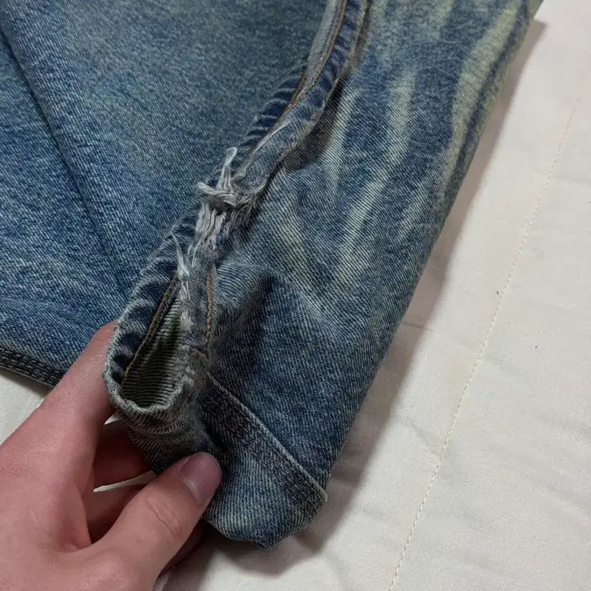 [BUNJANG] STU Wide Denim Pants L / stu 와이드 데님 팬츠 L