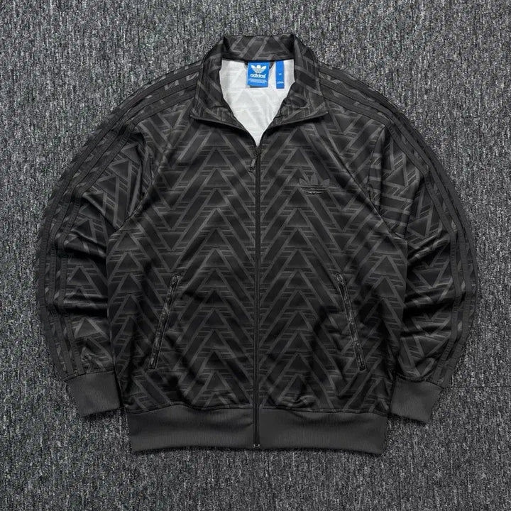 [BUNJANG] Adidas Firebird Pattern Track Top / 아디다스 파이어버드 블랙 패턴 트랙탑