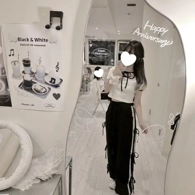 [BUNJANG] Pium Stone Logo Ribbon Tape Setup Training Set / 피움 스톤 로고 리본 테이프 셋업/ 걸리 스나계 허니뮤 에블린 미셸마카롱