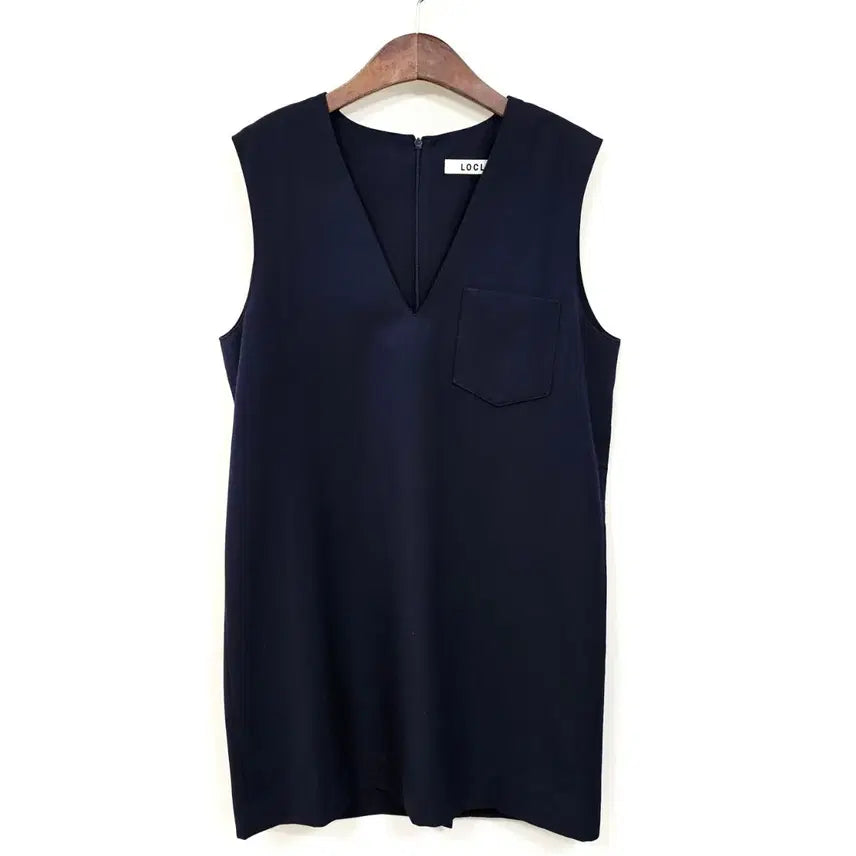 [BUNJANG] LOW CLASSIC Patch Pocket Dress Navy / LOCLE  로우 클래식 패치 포켓 원피스  d119
