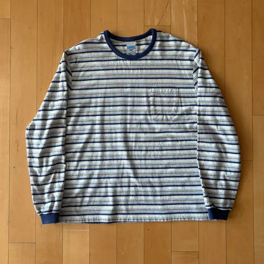 [BUNJANG] Emome Garden Stripe Long Sleeve 1 / 에메모가든 스트라이프 롱슬리브 1