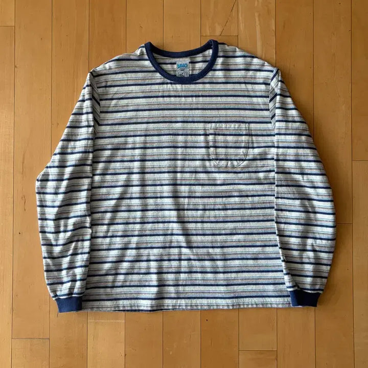 [BUNJANG] Emome Garden Stripe Long Sleeve 1 / 에메모가든 스트라이프 롱슬리브 1