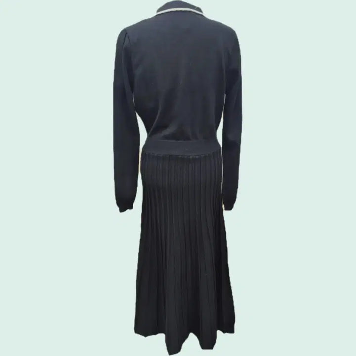 [BUNJANG] Black Knit Long Dress / 니트 블랙 롱 원피스