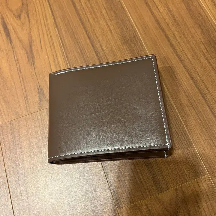 [BUNJANG] Brown Leather Bifold Wallet for Men / 브라운 가죽 반지갑 새상품 wallet for man