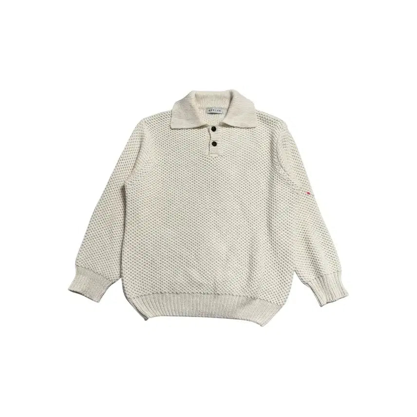 [BUNJANG] Beslow Collar Knit Ivory / 비슬로우 카라 니트 아이보리