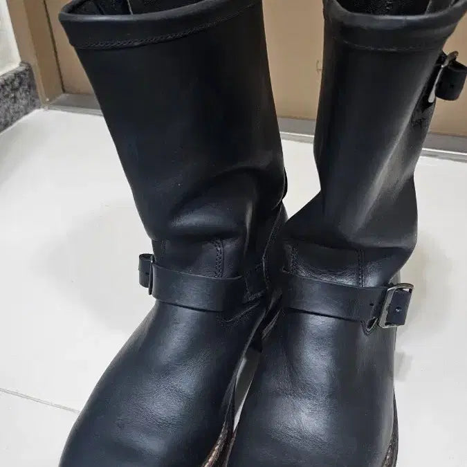 [BUNJANG] Wolverine Horween Chromexel Engineer Boots Black / [US9D] 울버린 엔지니어 부츠 호윈 크롬엑셀 블랙