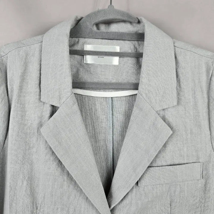 [SOLD OUT] [무료배송]바이영 F 여성 스판 린넨 느낌 루즈핏 크롭 반팔 자켓