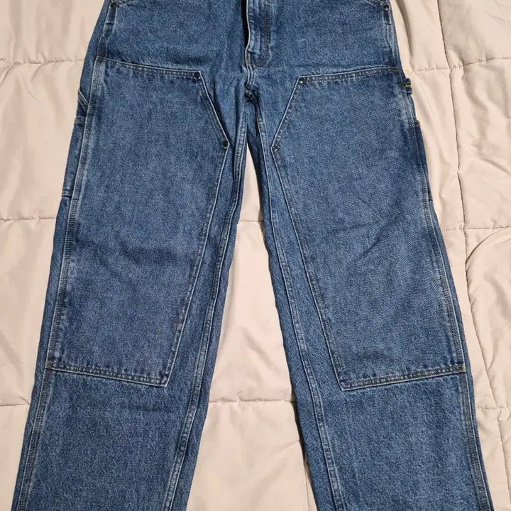 [BUNJANG] Supreme Double Knee Painter Pants Washed Indigo 24SS / 슈프림 더블 니 페인터 팬츠 워시드 인디고 - 24SS 판매합니다
