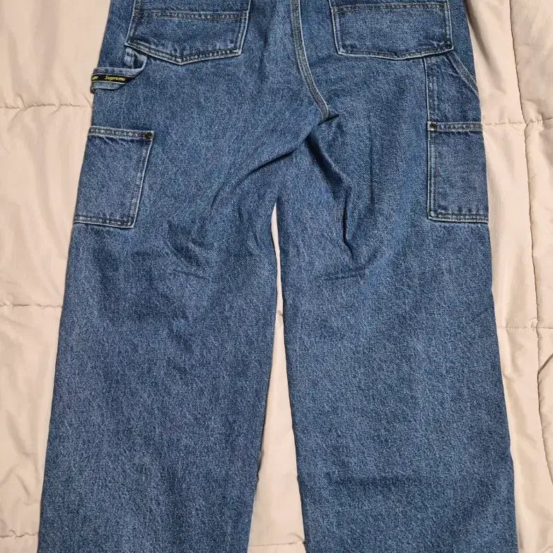 [BUNJANG] Supreme Double Knee Painter Pants Washed Indigo 24SS / 슈프림 더블 니 페인터 팬츠 워시드 인디고 - 24SS 판매합니다