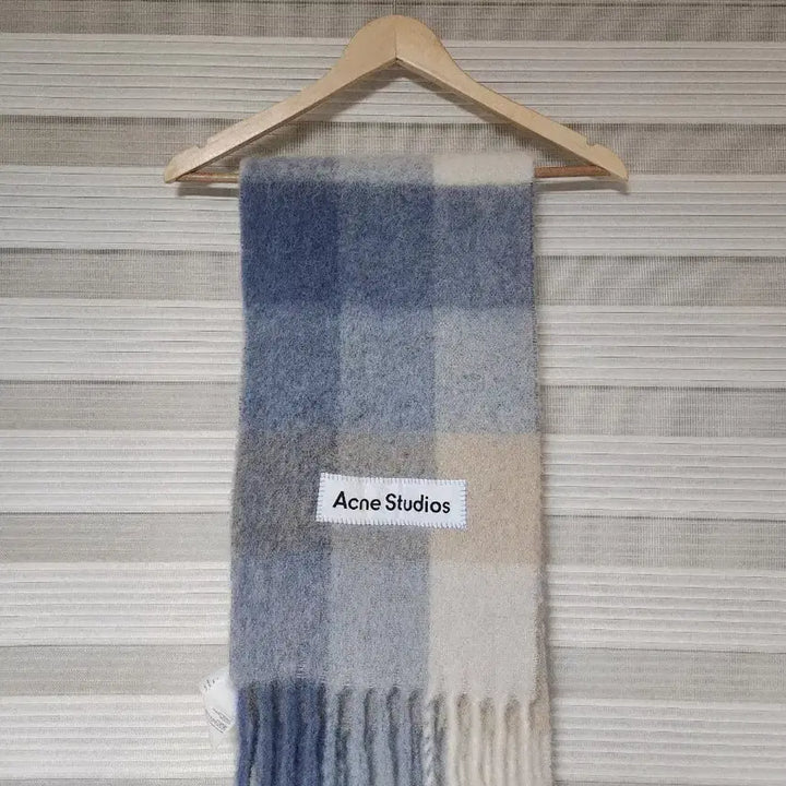 [BUNJANG] Acne Studios Mohair Scarf Pastel Blue Beige / 정품 아크네 스튜디오 모헤어 머플러 파스텔 블루 베이지