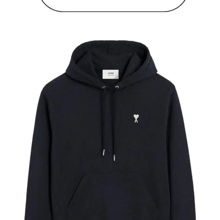 [BUNJANG] AMI Small Heart Hoodie White Logo / 아미 스몰하트 후드 (화이트로고)