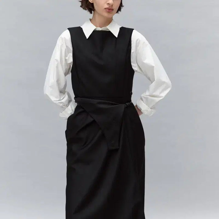 [BUNJANG] AUBEvOIR Wrap Button Dress / 아우브아워 랩 버튼 원피스 판매해요
