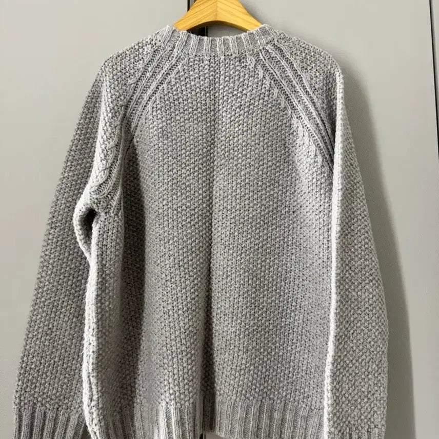 [BUNJANG] TOPTEN Grey Round Neck Knit Sweater / 탑텐 회색 라운드넥 니트