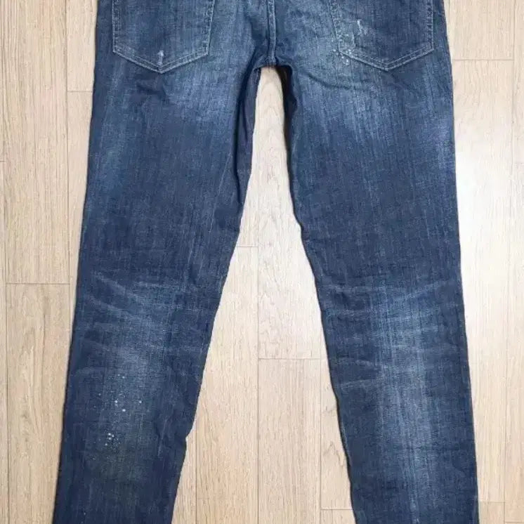 [BUNJANG] DSQUARED2 Leather Patch Slim Fit Jeans / 디스퀘어드2 가죽패치 슬림핏 청바지