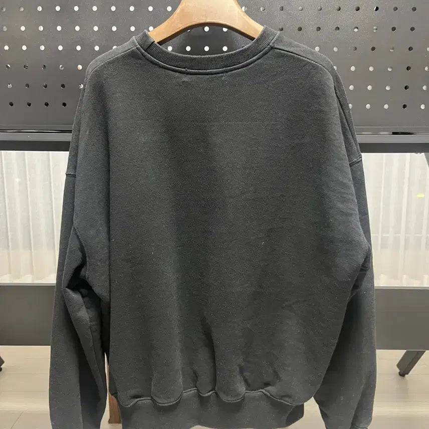 [BUNJANG] NICK&amp;NICOLE Sweatshirt Black White / 닉앤니콜 맨투맨 블랙 화이트