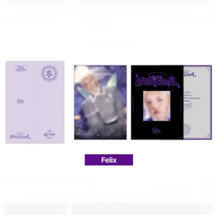 [SOLD OUT] 스트레이키즈 필릭스 매직스쿨 프로필 포스터 세트