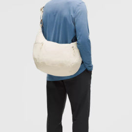 [BUNJANG] Lululemon Large Slouchy Sling Bag 13L - Ivory / Pink / 룰루레몬 라지 슬라우치 슬링백 13L [아이보리 / 핑크 / 무료배송]