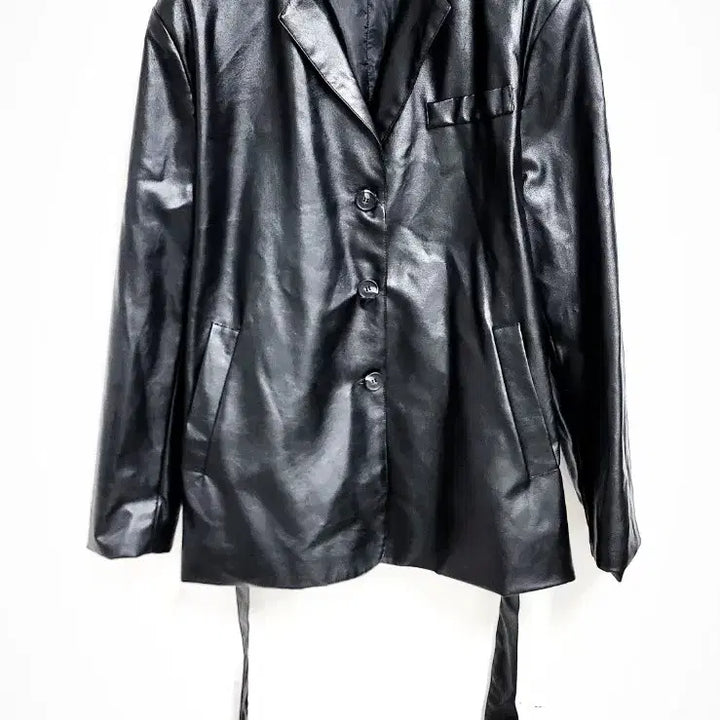 [BUNJANG] Maybins Tailored Leather Jacket / 메이빈스 테일러드 레더 자켓 FREE 남녀공용