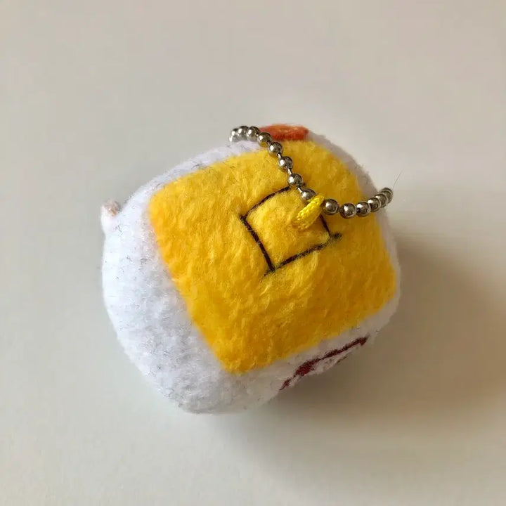 [BUNJANG] Vintage Japanese Tofu Doll Keychain / 고전 일본 빈티지 두부 인형 키링