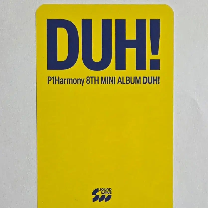 [SOLD OUT] 피원하모니 DUH! 사운드웨이브 특전 포카 인탁