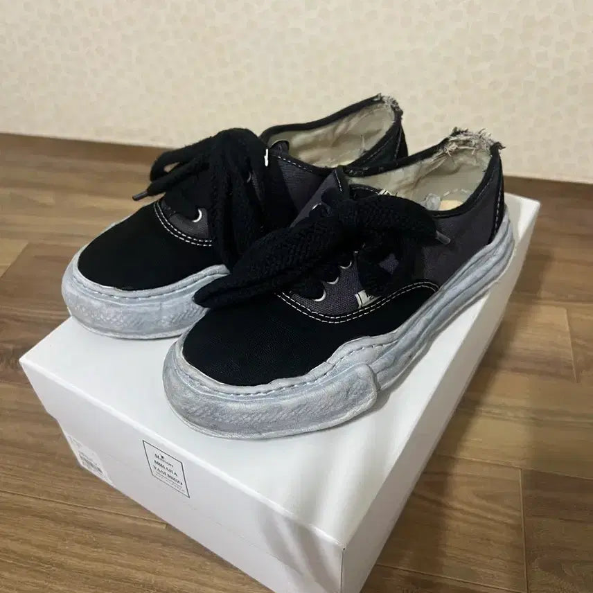 [BUNJANG] Mihara Yasuhiro Baker Sole Overdyed Black Size 40 / 미하라 야스히로 베이커 솔 오버다이드 블랙 40