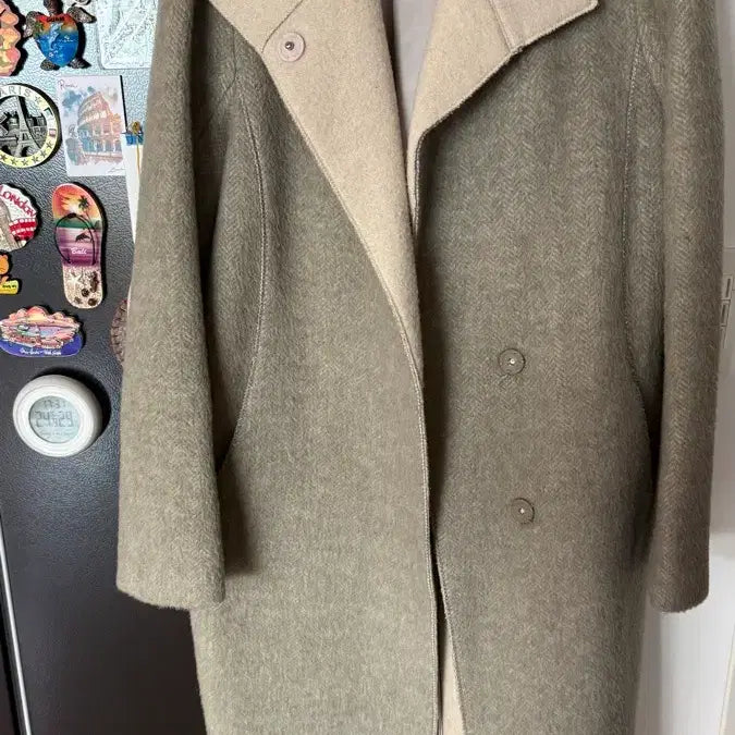 [BUNJANG] S Solezia Handmade Herringbone Long Coat / 에스 솔레지아 핸드메이드 헤링본 롱 코트 판매합니다.