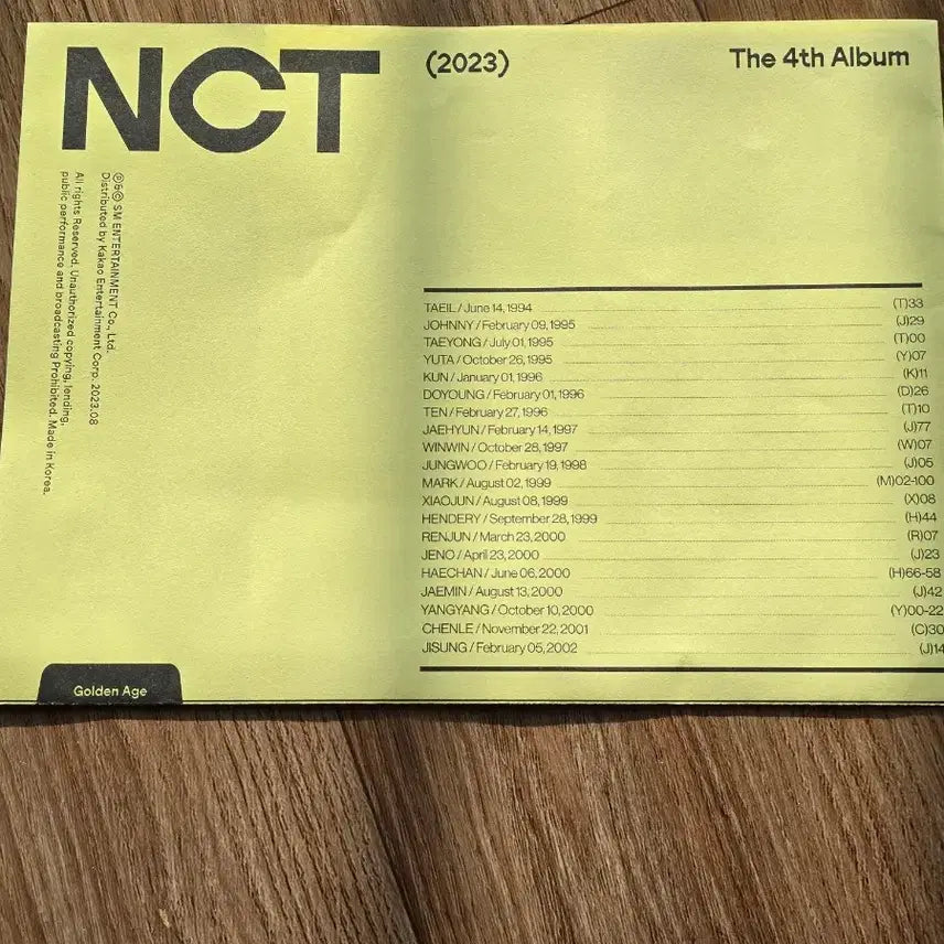 [BUNJANG] NCT 2023 Haechan Version Photocard / nct2023 해찬 버전 팝니다