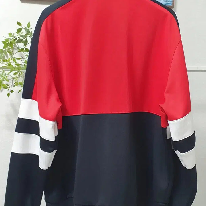 [BUNJANG] Nike Half-Zip Sweatshirt Black/White/Red Size L / 나이키 반집업 L