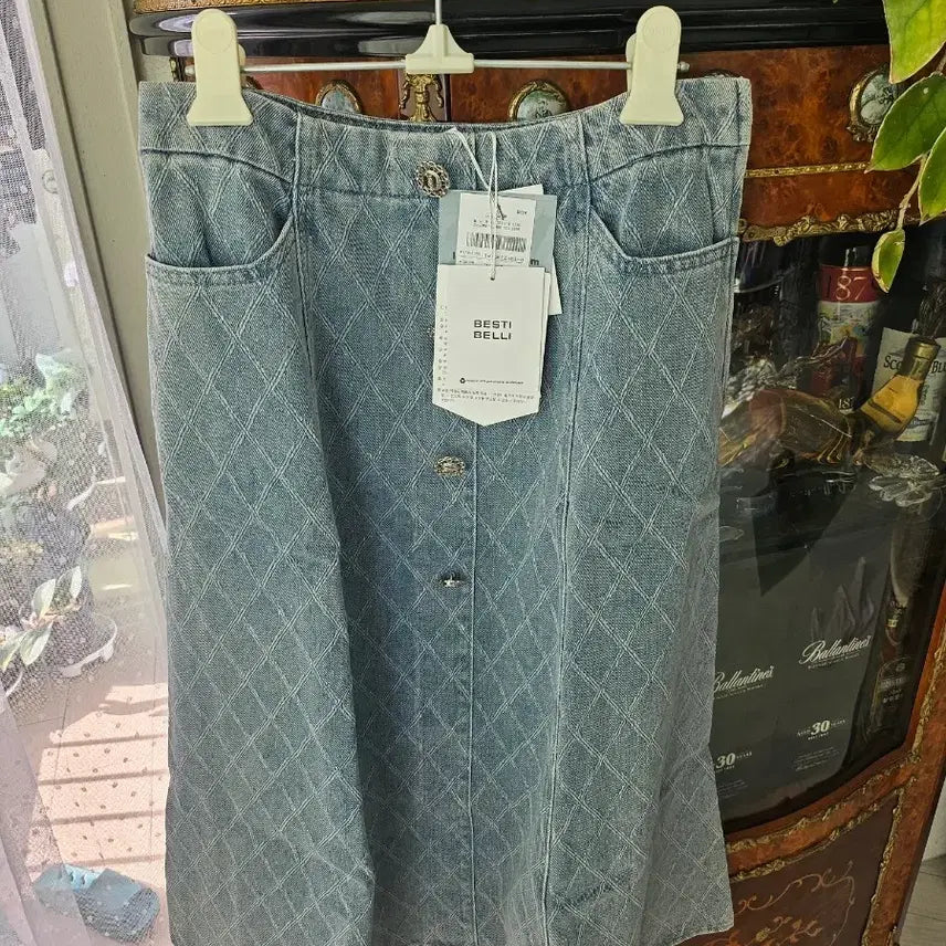 [BUNJANG] Bestibelli Denim Quilted Skirt / 베스티벨리 데님  스커트(새상품)