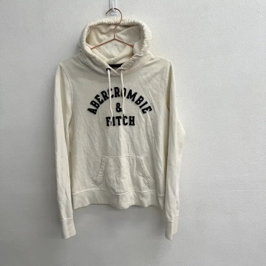[SOLD OUT] 아베크롬비 올드스쿨 Y2K 아이보리 후드티 (M)