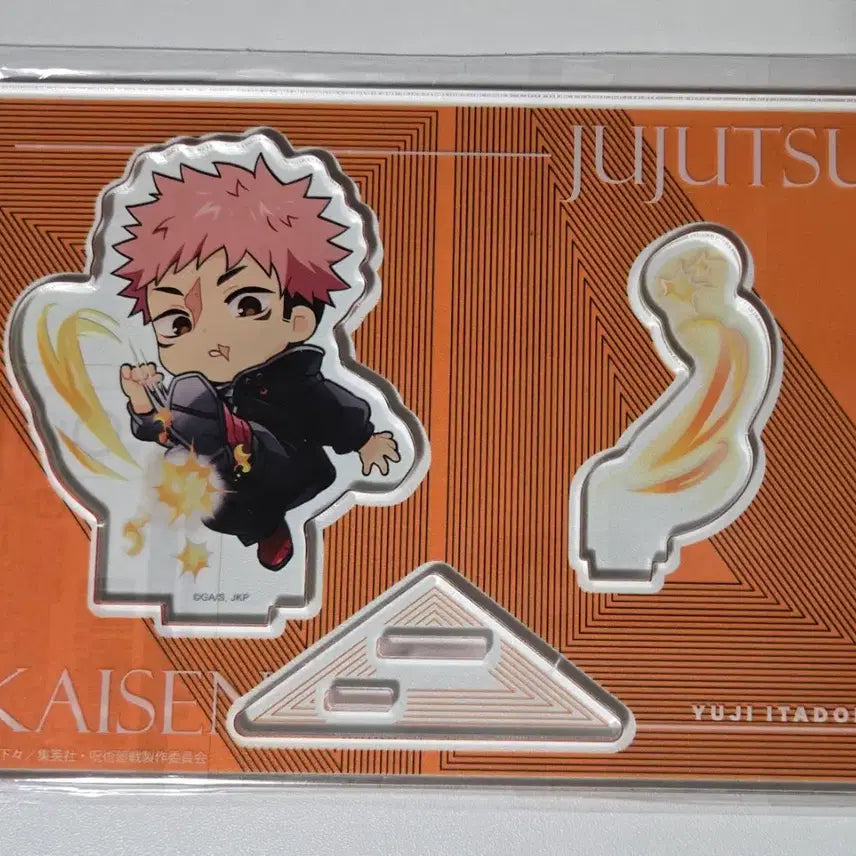 [BUNJANG] Jujutsu Kaisen Yuji Itadori Acrylic Diorama &amp; Can Badge Set / 주술회전 마루쿠지 이타도리 유지 아크릴 디오라마, 캔뱃지 팝니다