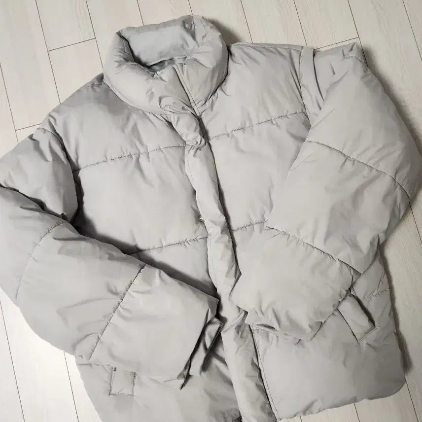 [BUNJANG] SPAO Unisex Grey Puffer Short Padding Size M / 스파오 남녀공용 그레이 푸퍼 숏패딩 사이즈95m여러 중고사이트에도 같