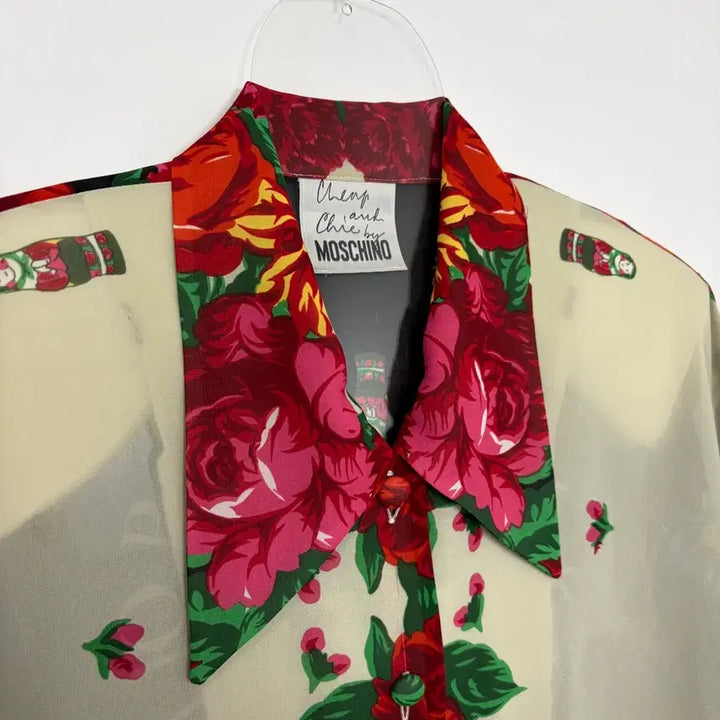 [BUNJANG] Moschino Patterned Shirt / 모스키노 패턴 셔츠