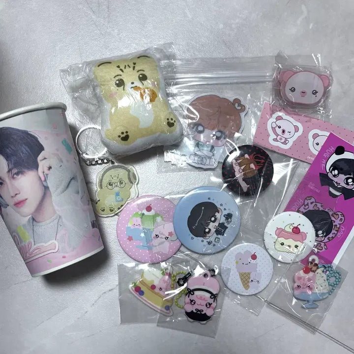[BUNJANG] NCT Mark, Jaemin, Sakuya Birthday Cafe Goods Bundle Set / 엔시티 마크 재민 사쿠야 생카 굿즈 일괄 양도