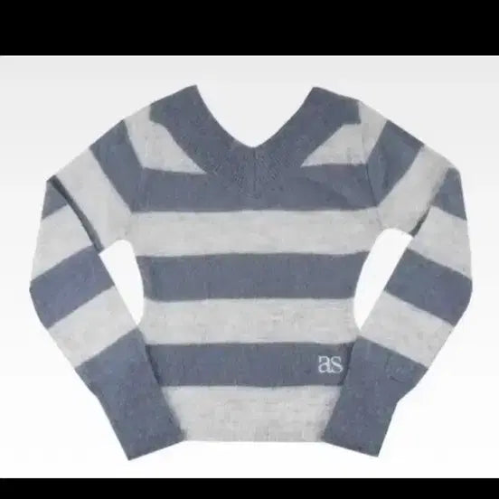 [BUNJANG] As On Pony Blue Knit Sweater / 애즈온 포니 블루 니트