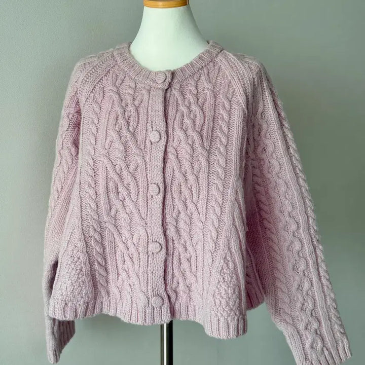 [BUNJANG] Cable Knit Cardigan / 모의 케이블 니트 가디건 / 정가 198,000원