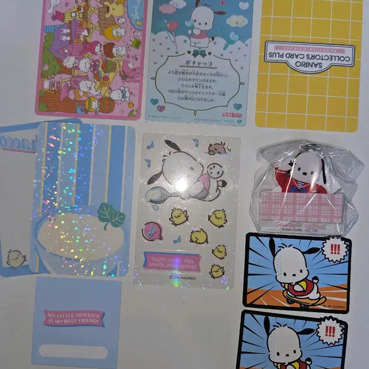 [BUNJANG] Sanrio Pochacco Card Bundle Set with Keychain / 산리오 포챠코 카드 + 키링 일괄 세트