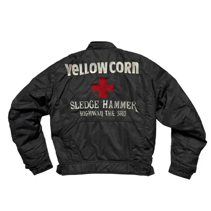 [BUNJANG] Yellow Corn Motorcycle Bomber Jacket / Yellow Corn 봄버 자켓