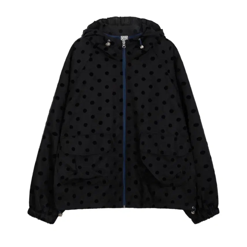 [BUNJANG] OHEESHIO Dot Frill Hooded Windbreaker / 오헤시오 바람막이