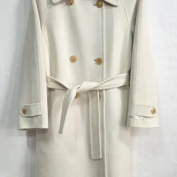 [BUNJANG] TIME Ivory Handmade Coat 95 / TIME 핸드메이드 아이보리 코트 95