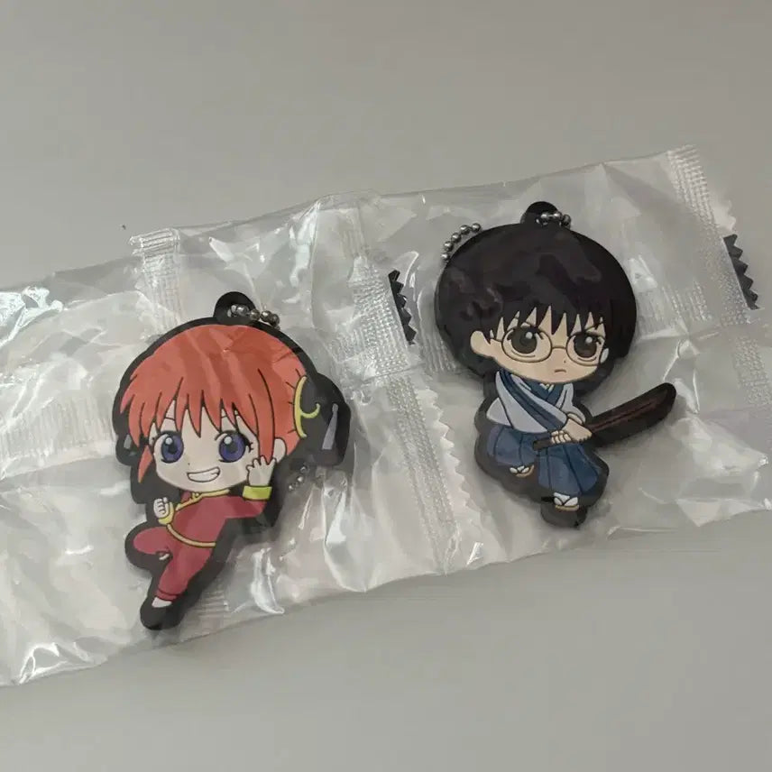 [BUNJANG] Gintama Kagura Shinpachi Rubber Strap Bundle Set / [일괄] 은혼 카구라 신파치 러버스트랩