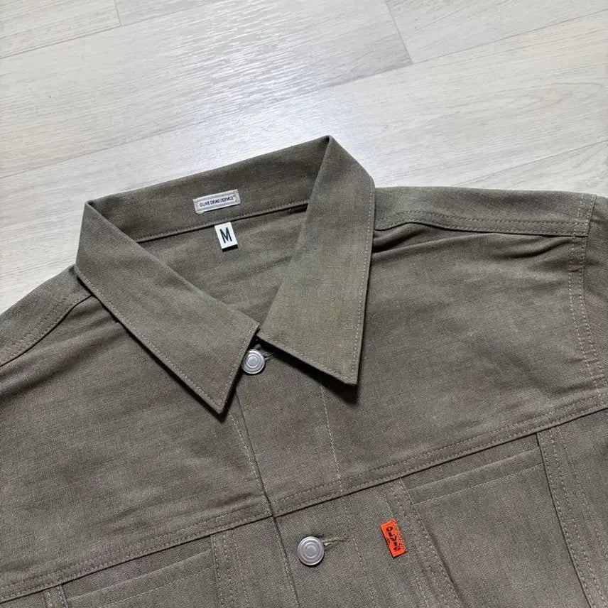 [BUNJANG] Olive Lab Service ODS Fake Trucker Jacket Cocoa M / 올리브드랩서비스 ODS 페이크 트러커 자켓 코코아 M 판매