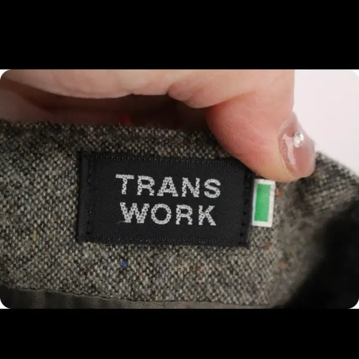 [BUNJANG] TRANS WORK Brown Wool Long Skirt / TRANS WORK 브라운 롱 모직 스커트 겨울 스커트