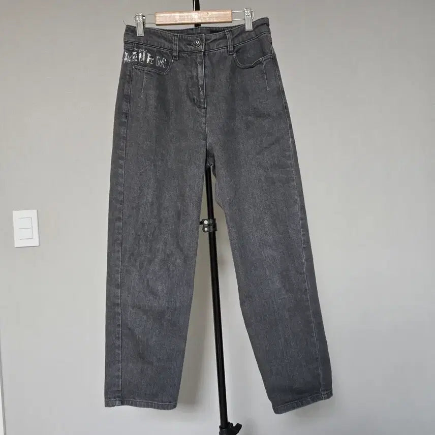 [BUNJANG] Mine 61-90 Span Black Denim Pants / 마인 61호 44 스판 블랙진 데님팬츠 W-바지-359